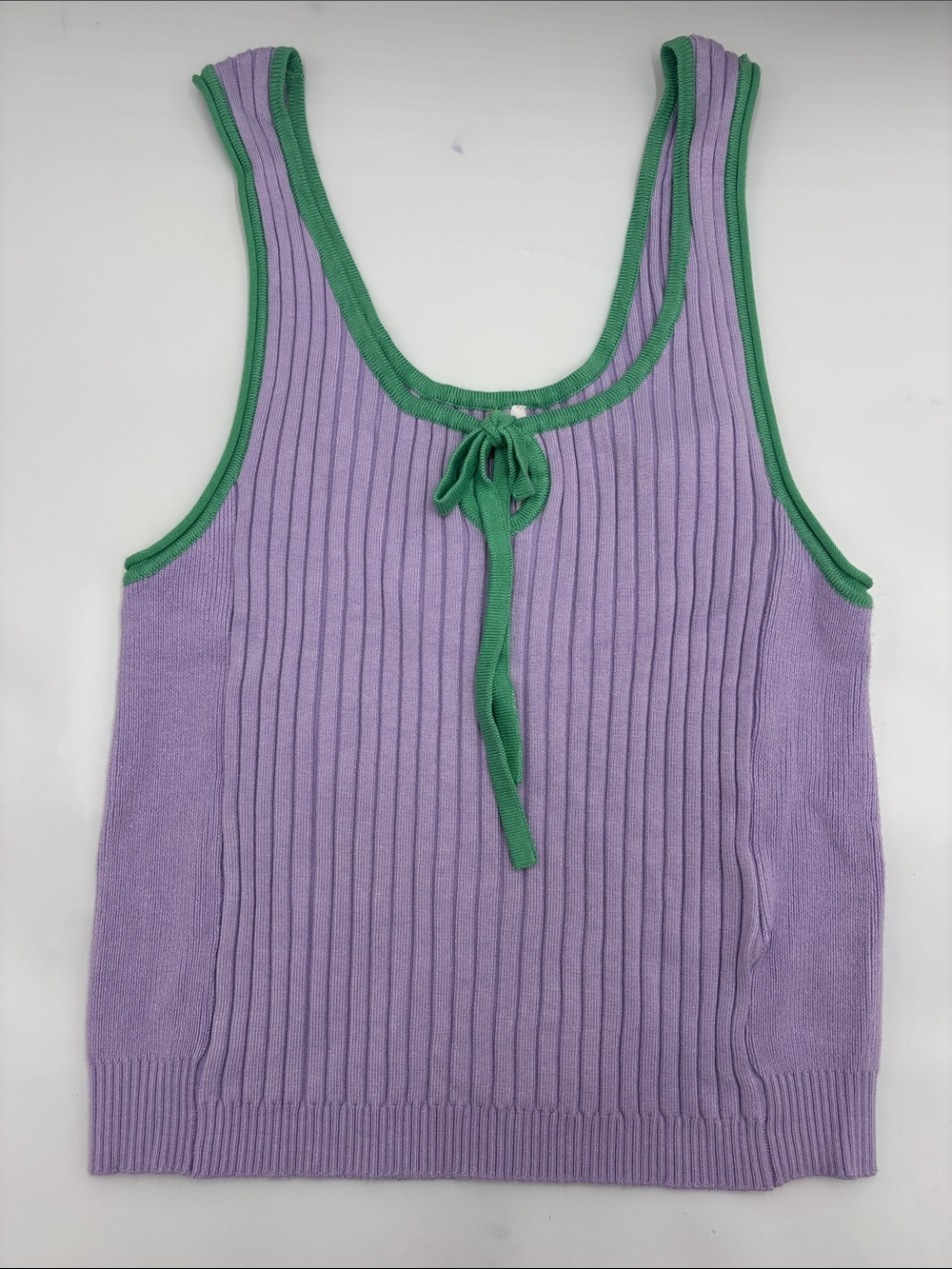 Free People All Star Sweater Tank in Lilac Lily Combo